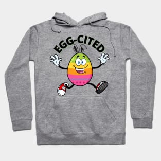 Egg-cited Funny Easter Egg Hoodie